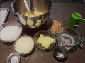 Cheese sticks mise en place