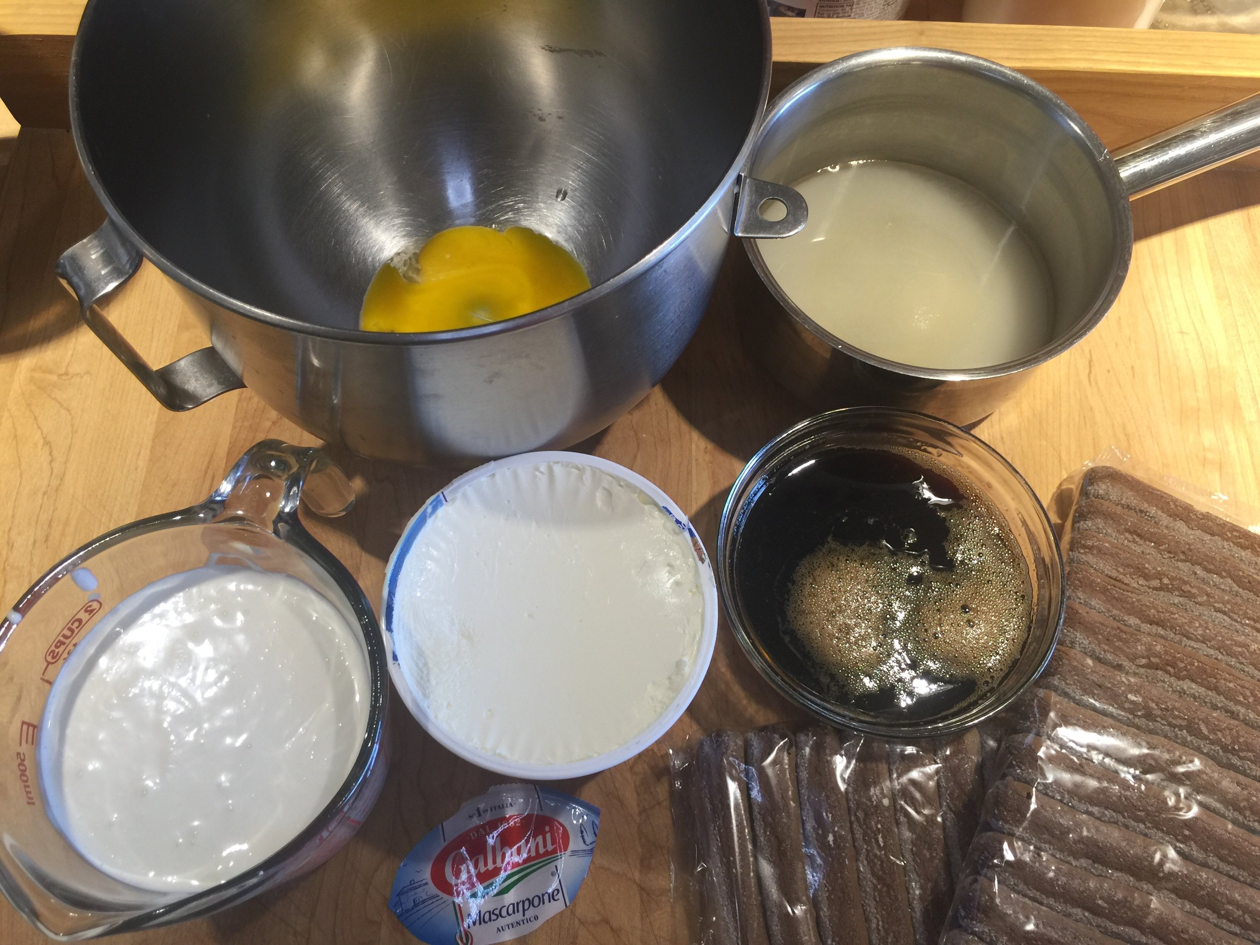 Tiramisu Mise en Place