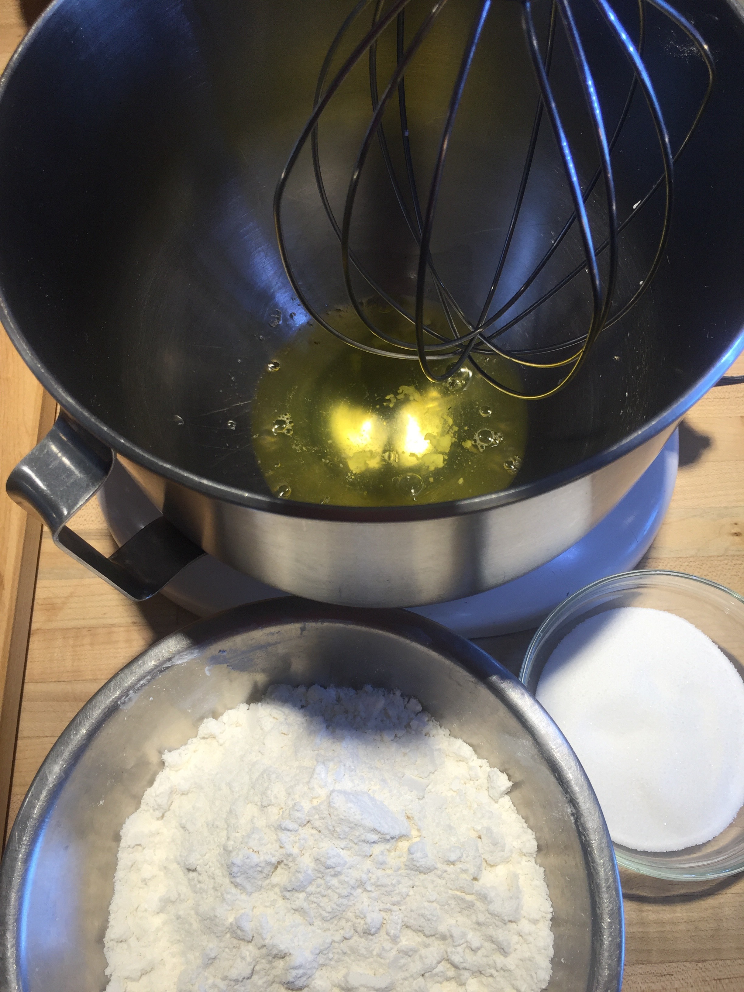 Egg whites and cream of tartar - ready to go....