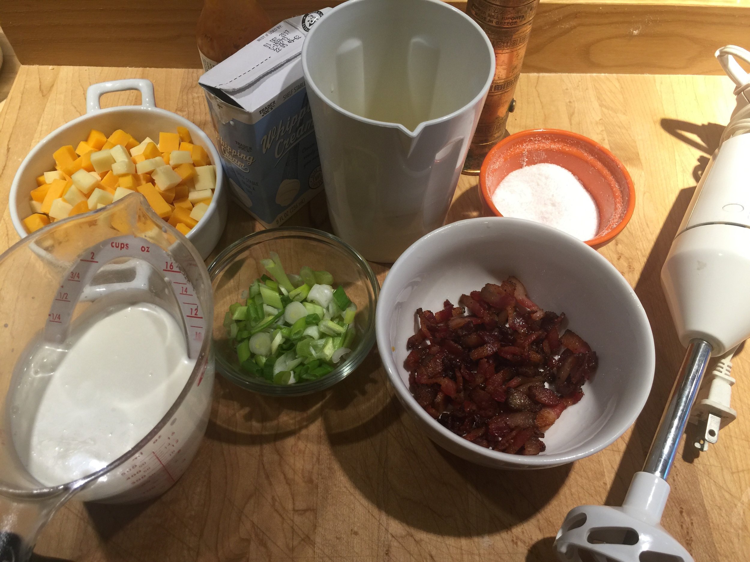 Quiche mise en place