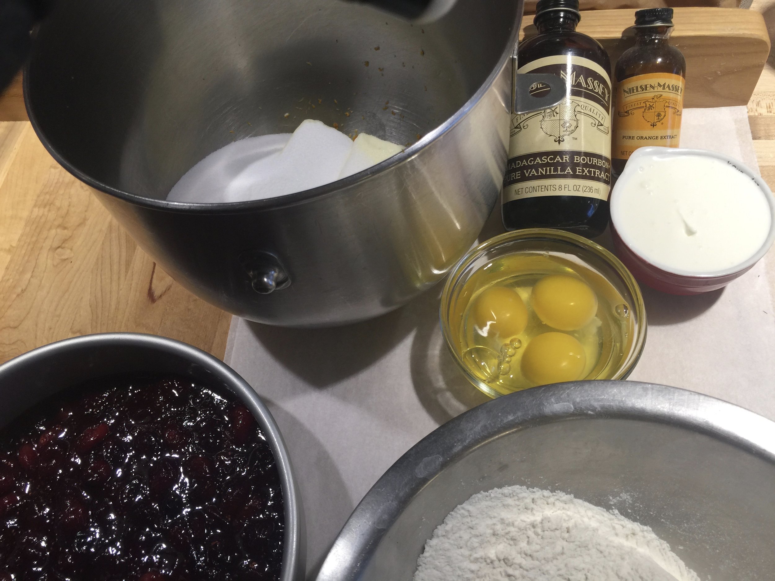Cake Batter mise en place