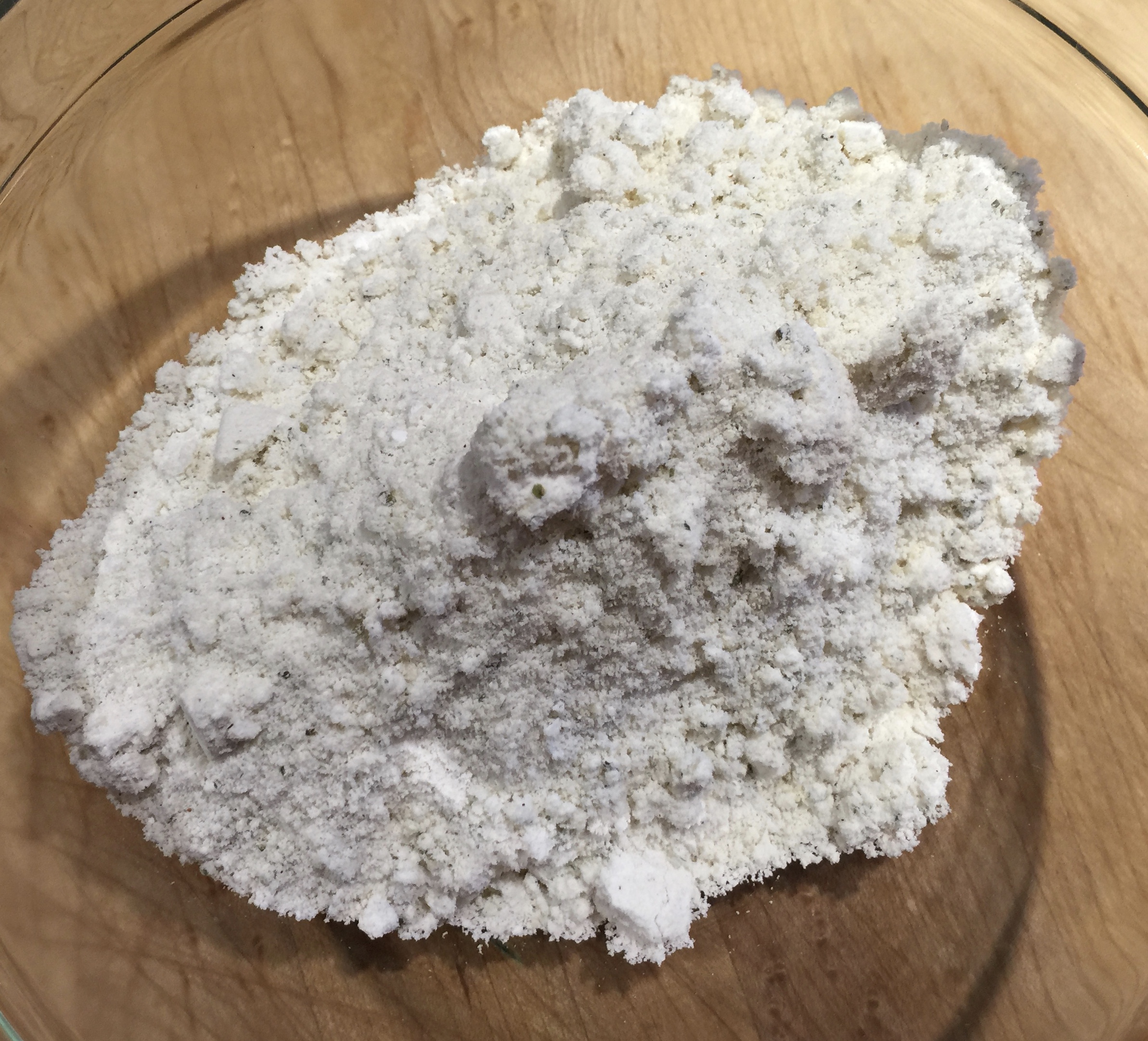 Powdered sugar, almond meal and pumpkin seeds all ground together
