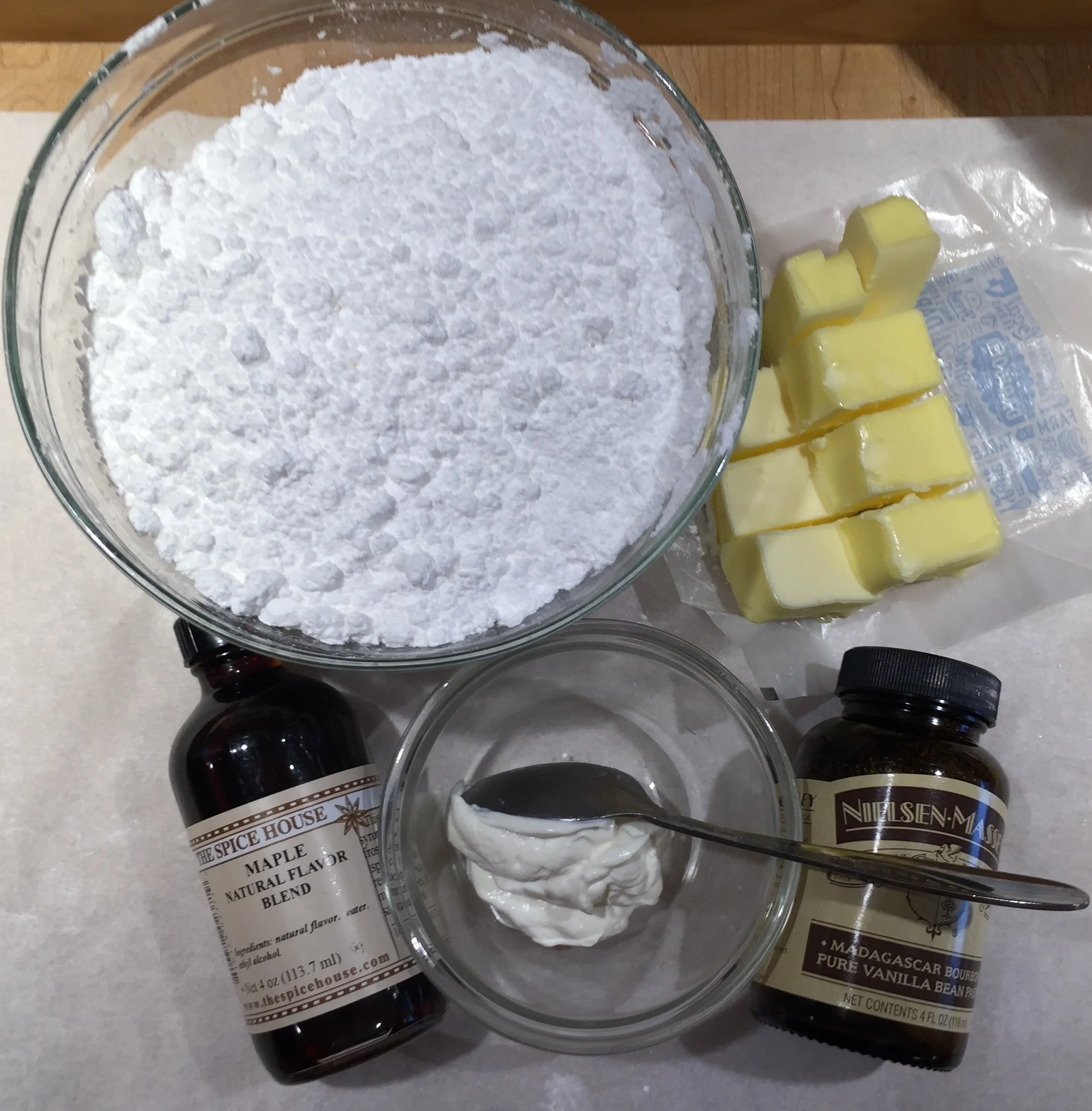 Maple Filling Mise En Place