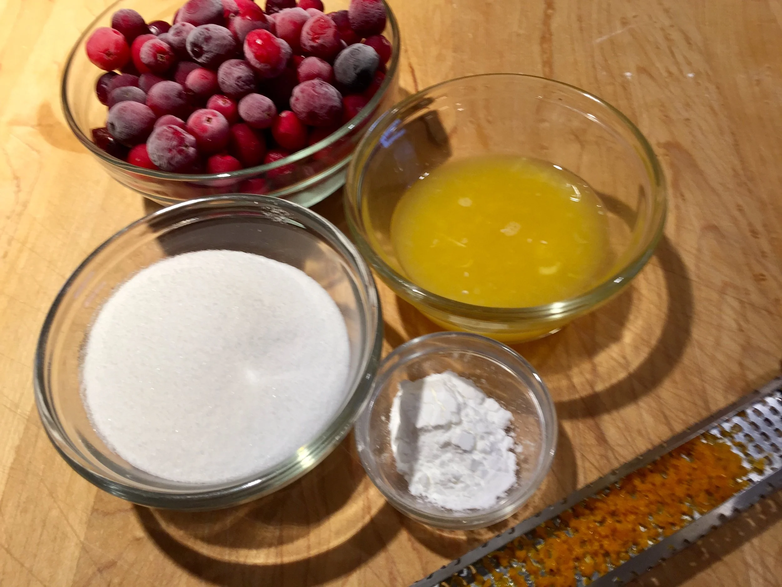 Cranberry Filling Mise en Place