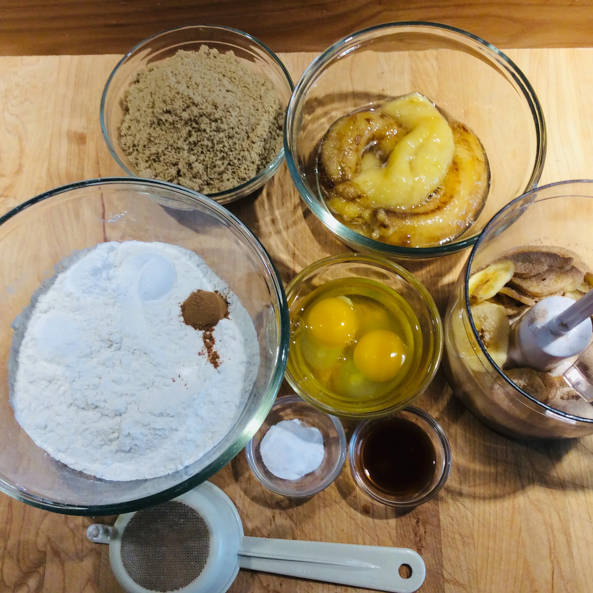 Banana Bread - mise en place