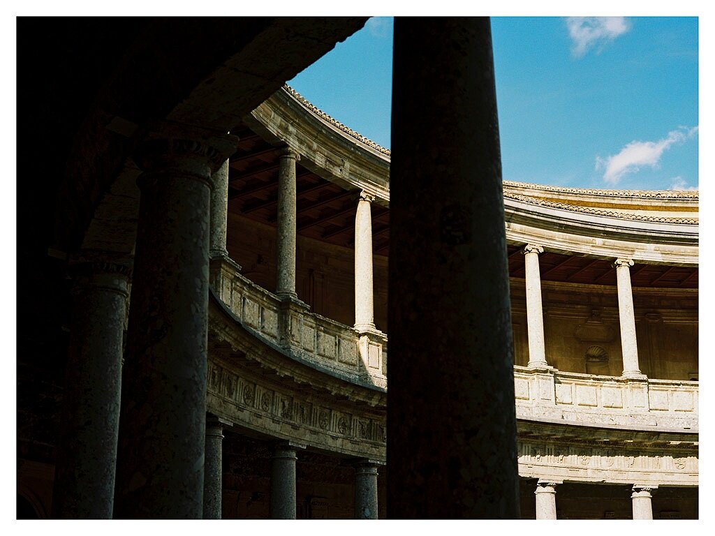 Christian palace in Alhambra, Granada. Fuji GA645zi, Portra 400