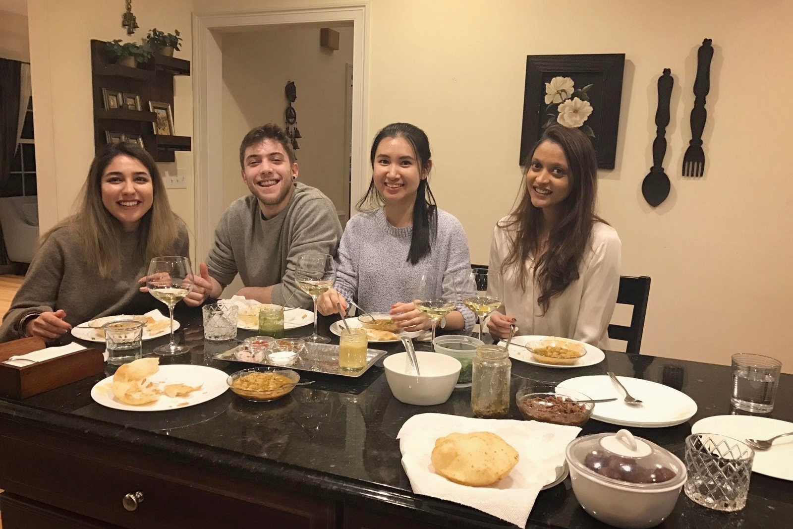 Idil Us (QST '19), Luca Ricolfi (QST '19), Liry Chan (CAS '19), Nishita Jajodia (QST '17)