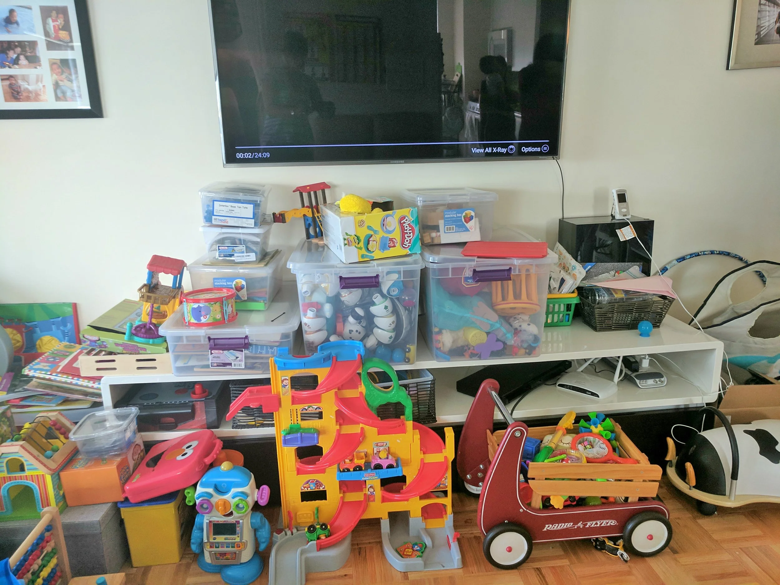 Kids toys where overwhelming these parents