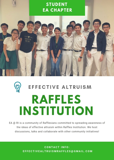 Ea Raffles Institution Chapter Launch Giving Game Effective