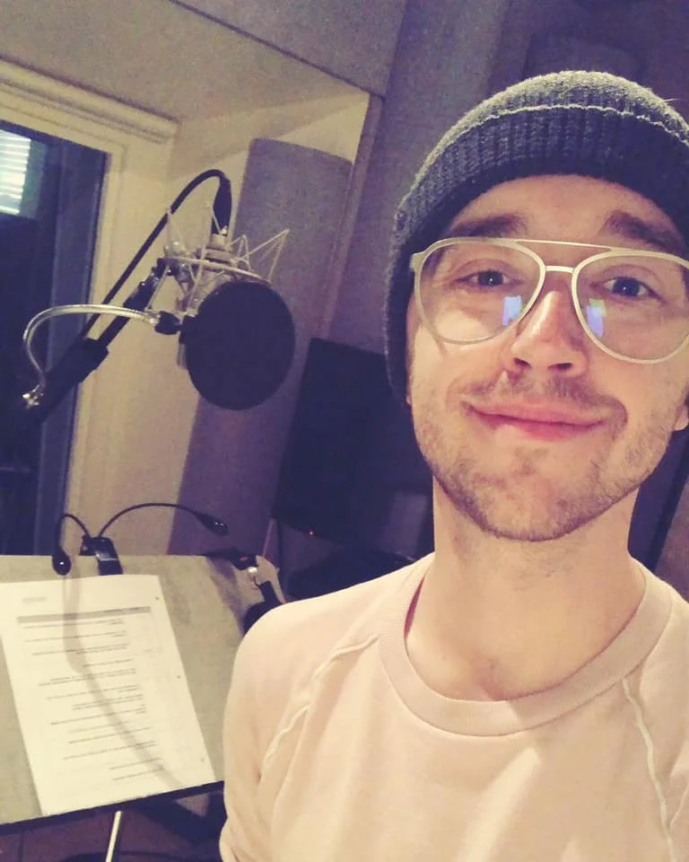 Recording VO narration for SMITHSONIAN TIME CAPSULE: BEYOND STONEWALL