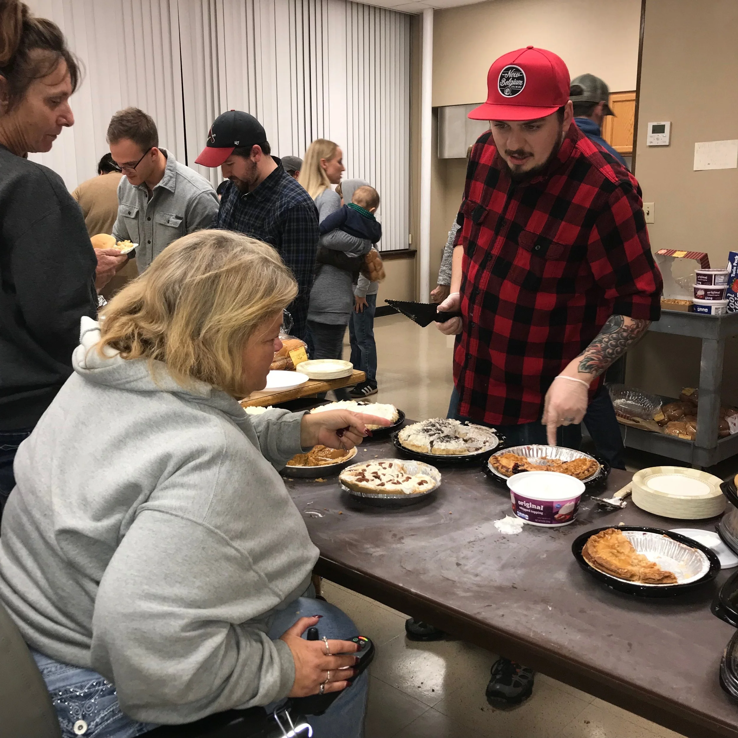 Serving, Giving Thanks Together