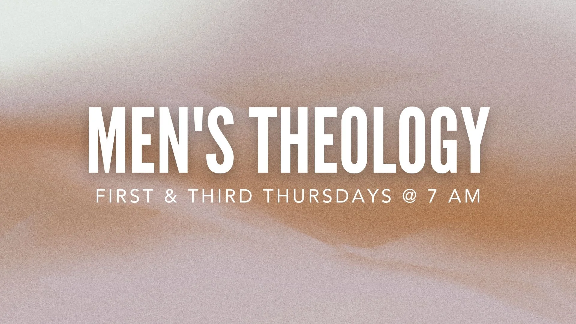 Coming Soon: Men's Theology!
