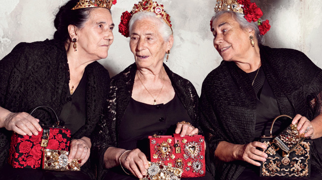 Dolce and Gabbana's Spring 2015 campaign; image via