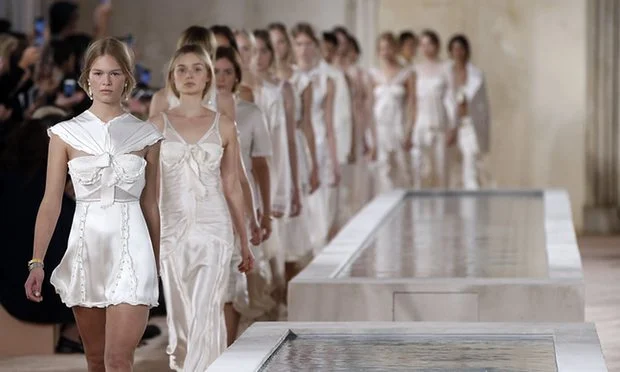 Model and muse Anna Ewers closes the show; image via