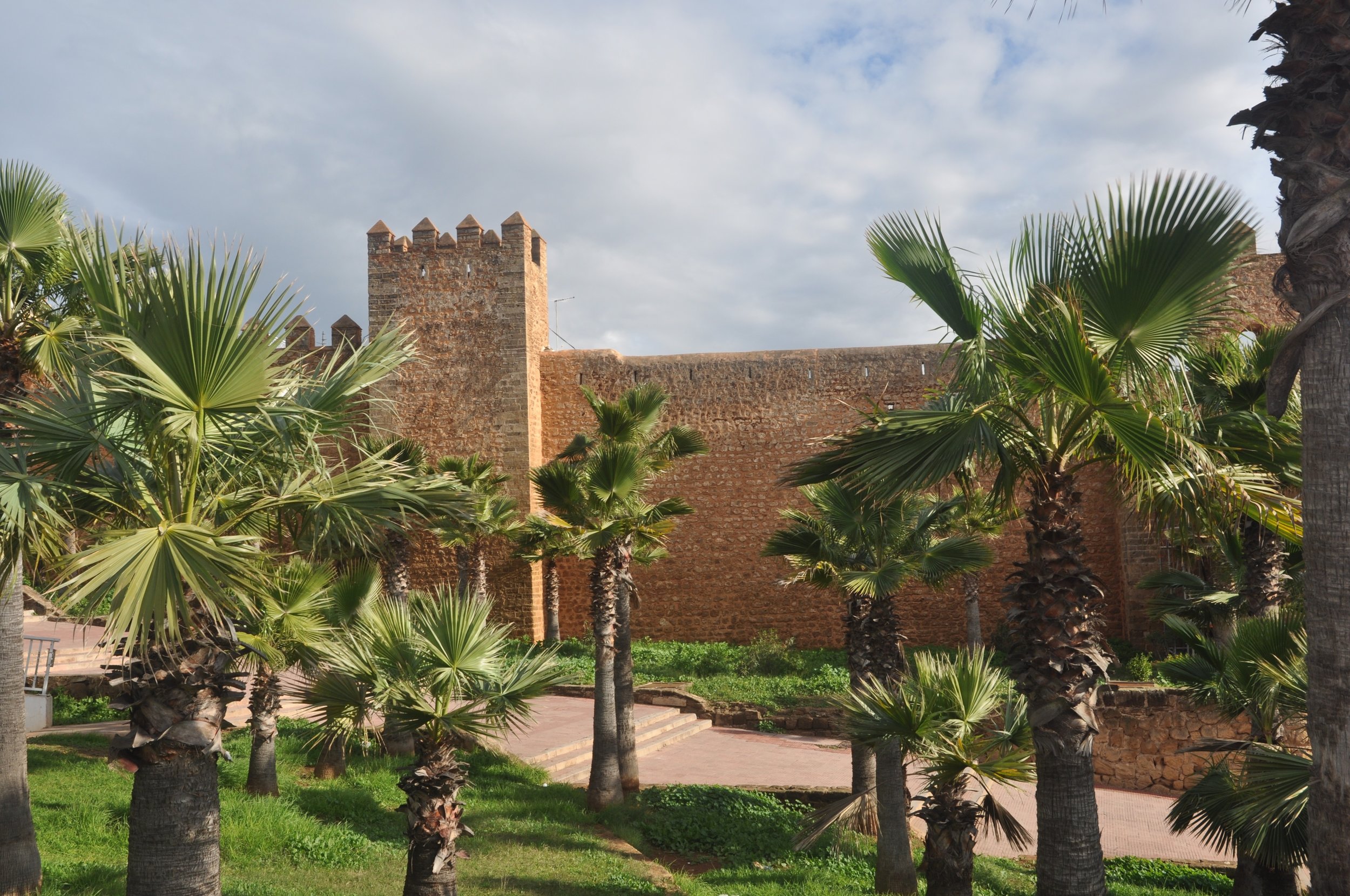 The Kasbah des Oudaias (seen from the outside) was built in the 12th c. by the Almohad caliphate which controlled southern Spain as well. 