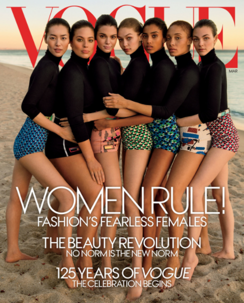 Vogue's March issue cover; image via