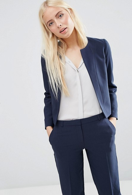 ANKLE GRAZER CIGARETTE PANTS IN CREPE