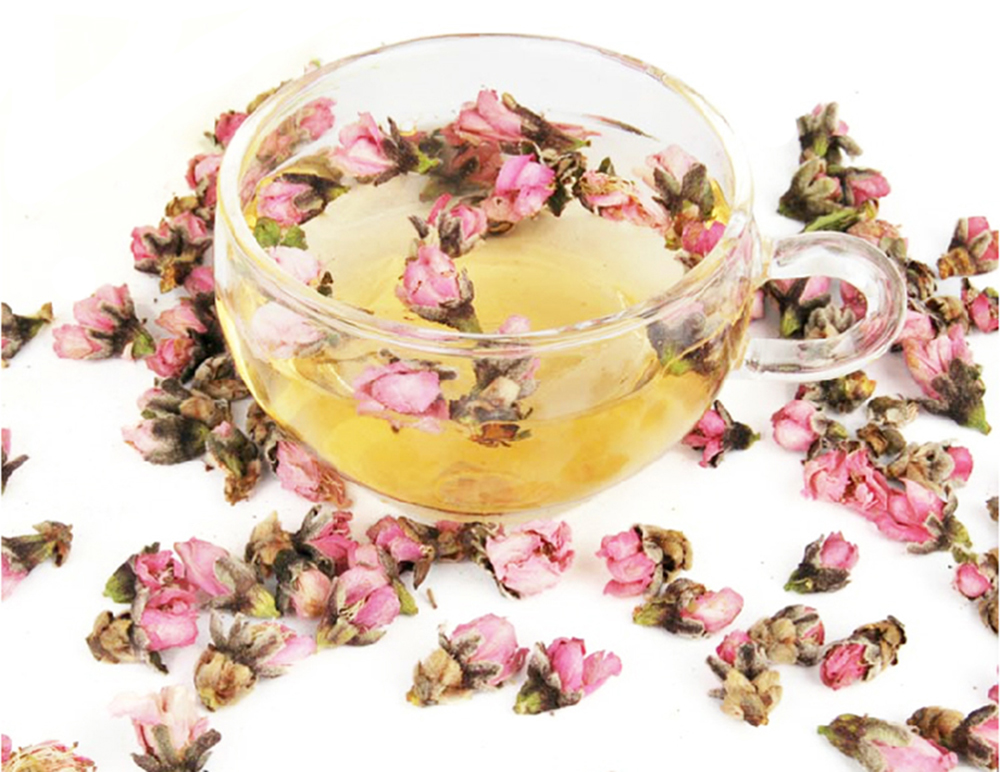 Peach flower tea