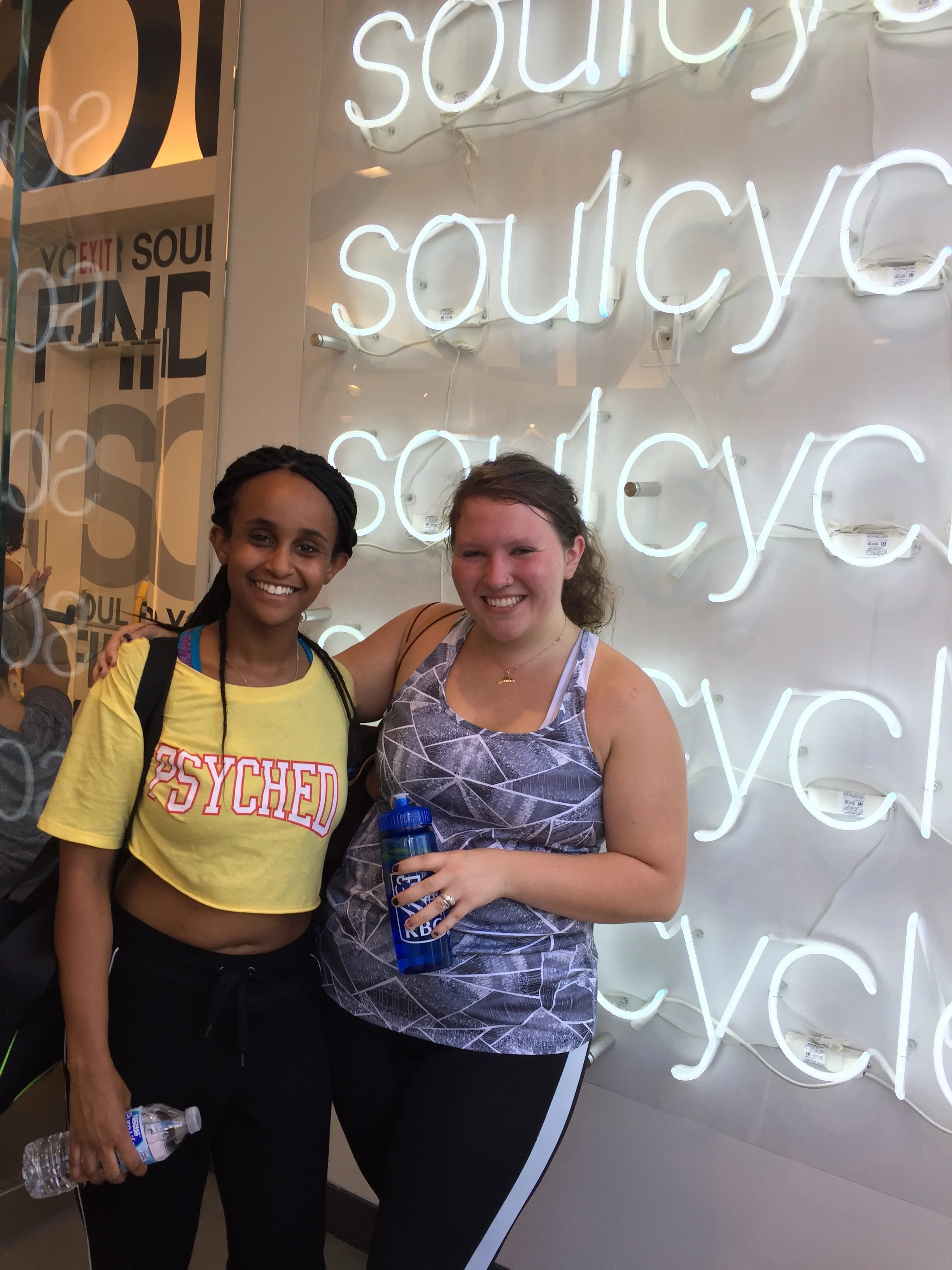 Me and my roommate after our class!