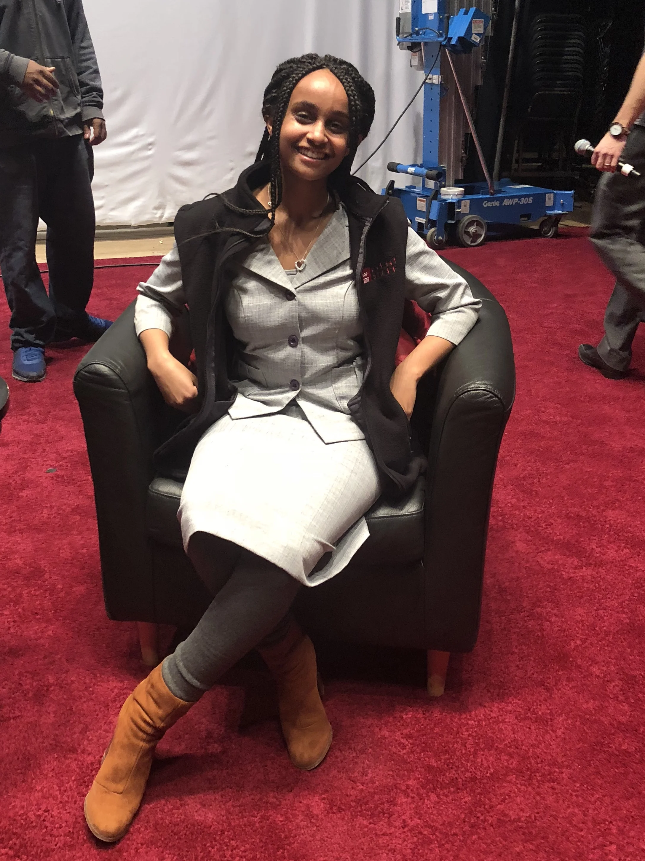 Me sitting in the same chair Trudeau sat in!