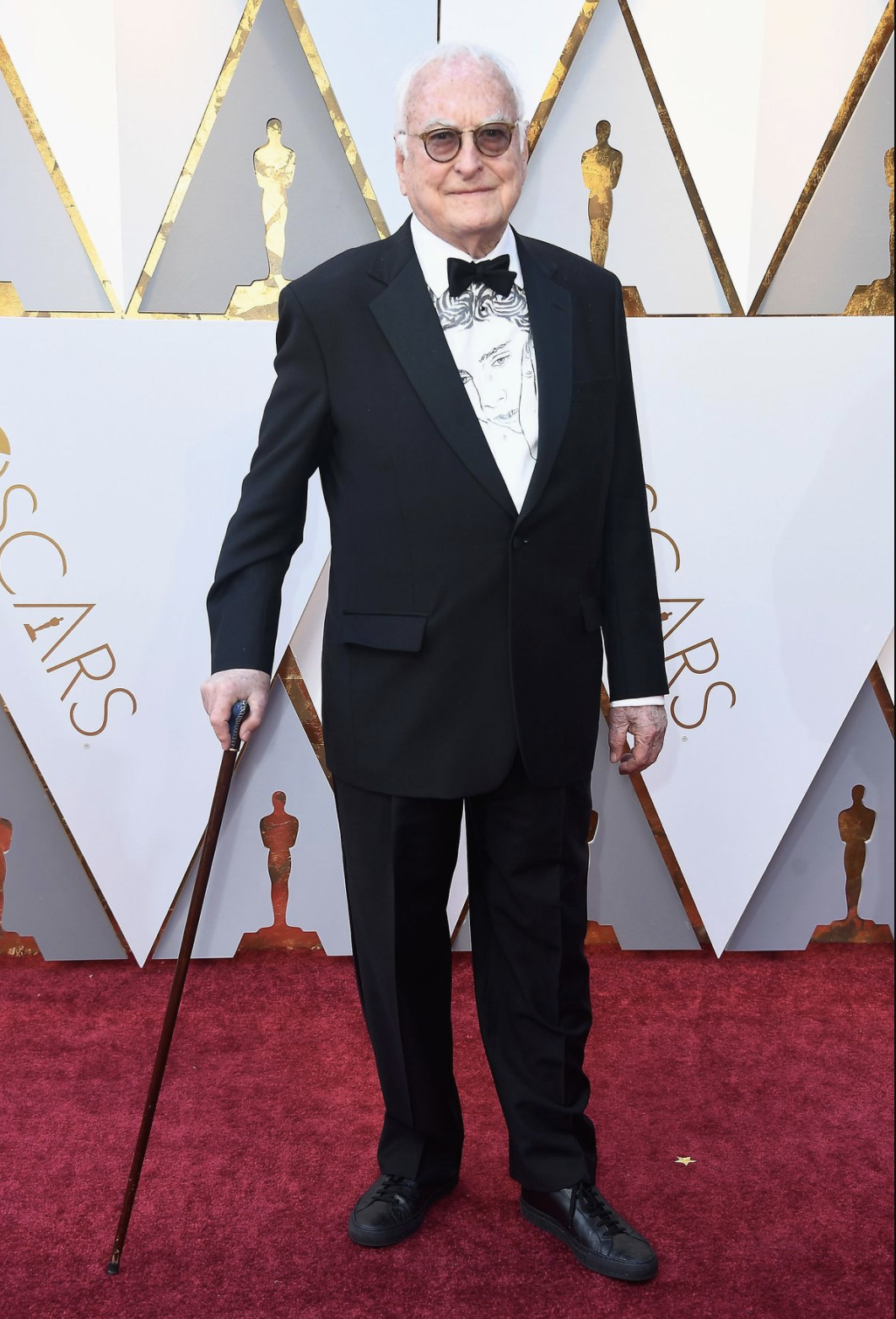 James Ivory in a shirt created by Andrew Mania | Image Via