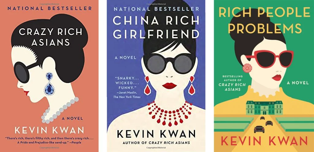 The Crazy Rich Asians trilogy; image via