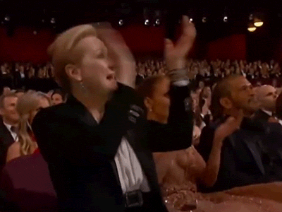 A visual representation of pop fans reading the list of featured artists