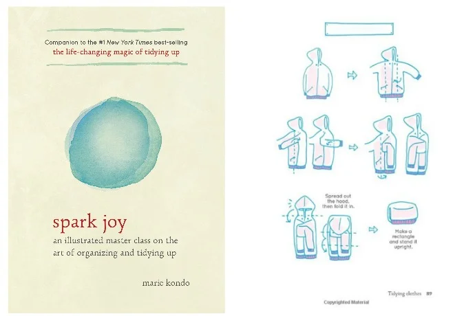 Mary Kondo’s Spark Joy– the book that started it all! Image via .