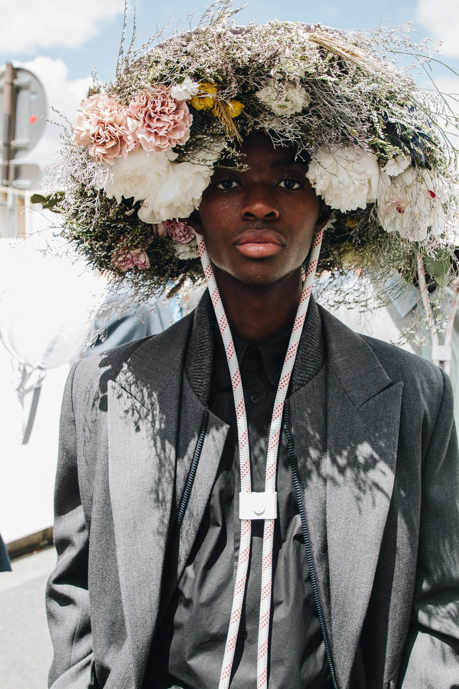 At Louis Vuitton, Virgil Abloh expressed his desire for diversity through floral imagery. Image via
