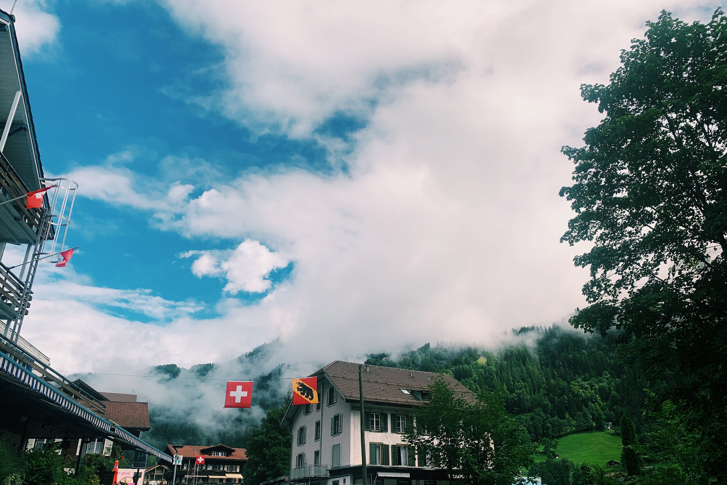 Lauterbrunnen Village serves as the home of a population of less than 3000.
