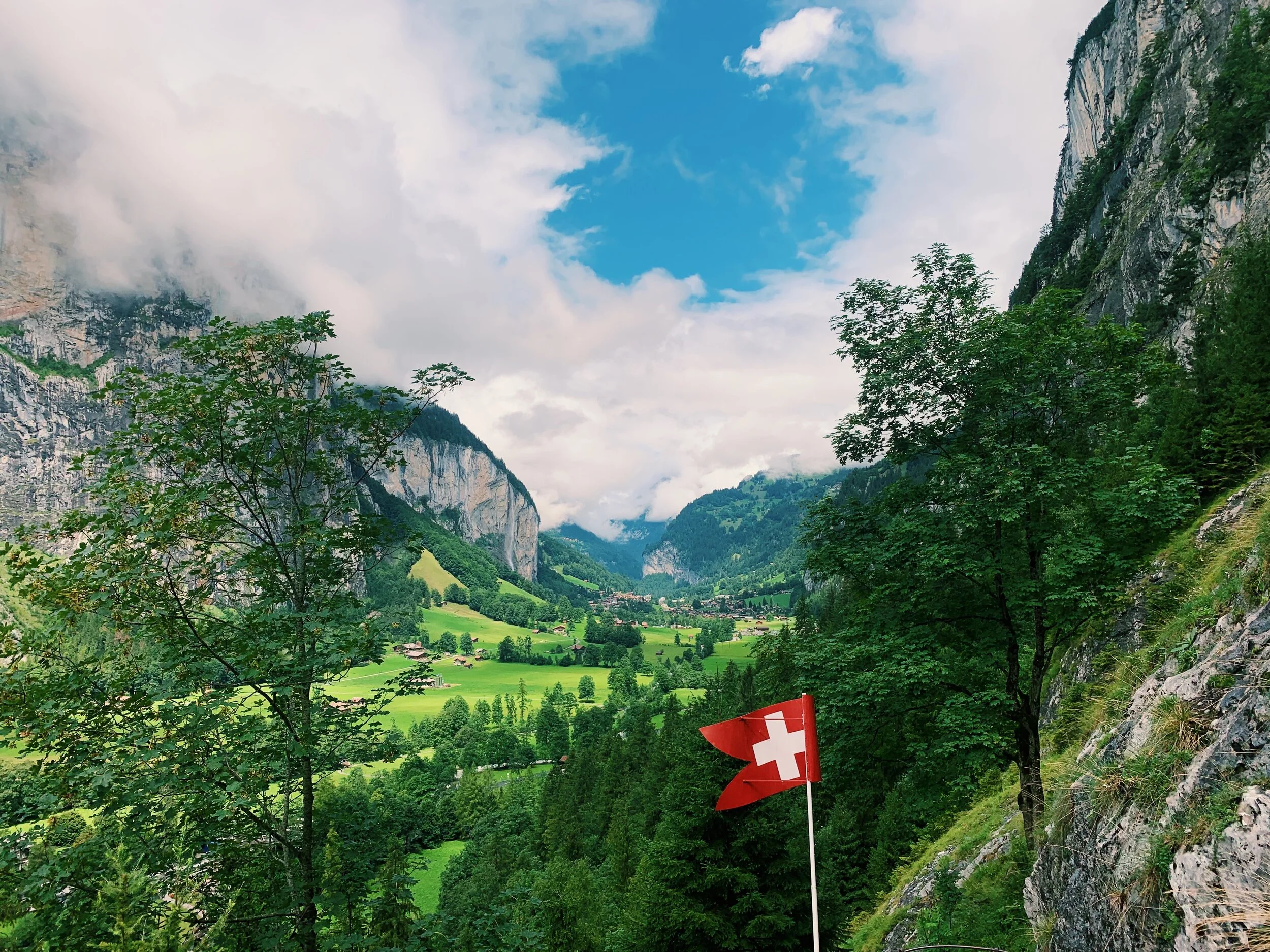 View from the hike up to the chutes of Trümmelbach