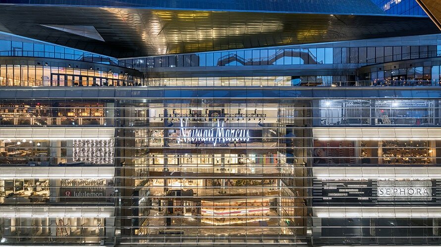 Neiman Marcus Hudson Yards opened March 15th of 2019 and holds 188,000 square feet of retail space.  Image    via