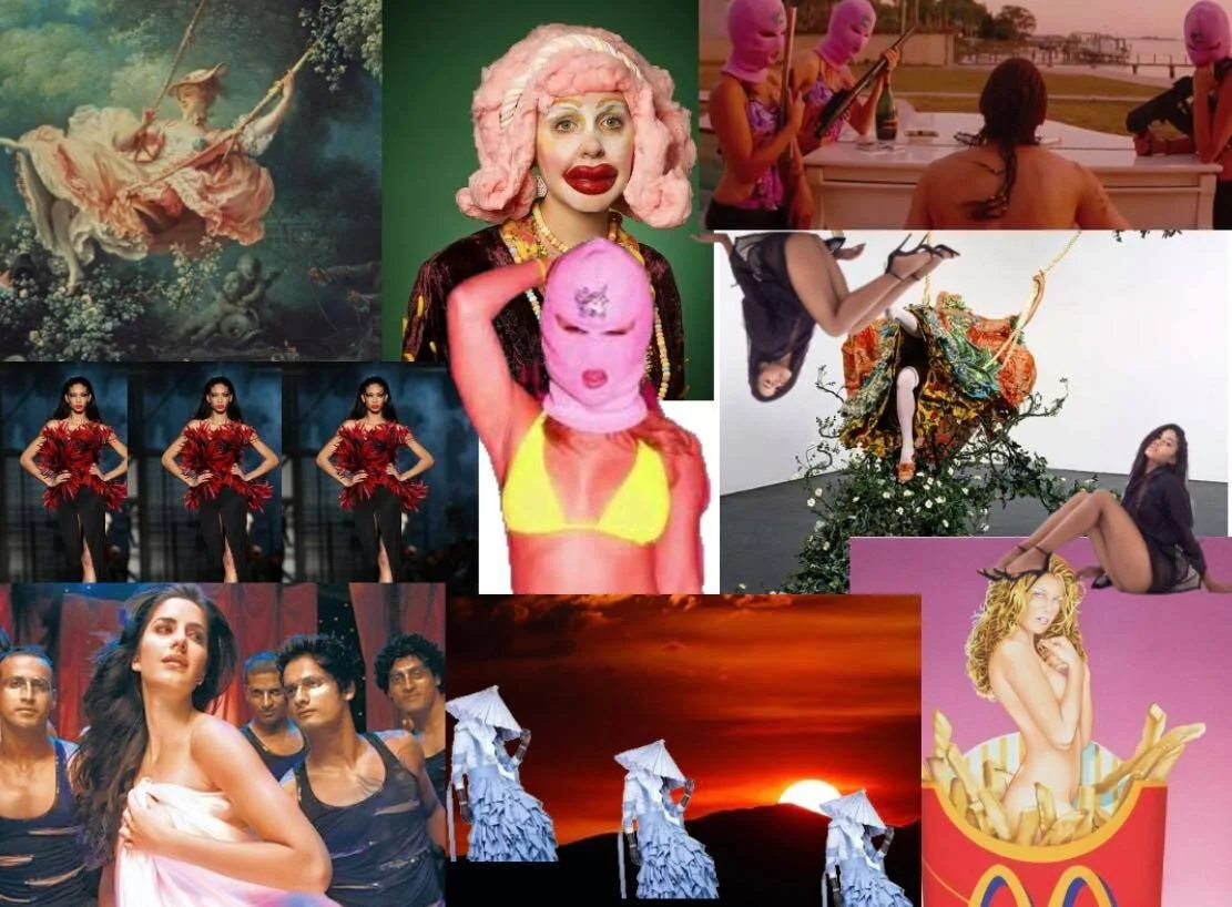 Deokar’s Mood Board 1  - where Jean-Honoré Fragonard’s “The Swing” meets Bollywood dance scene