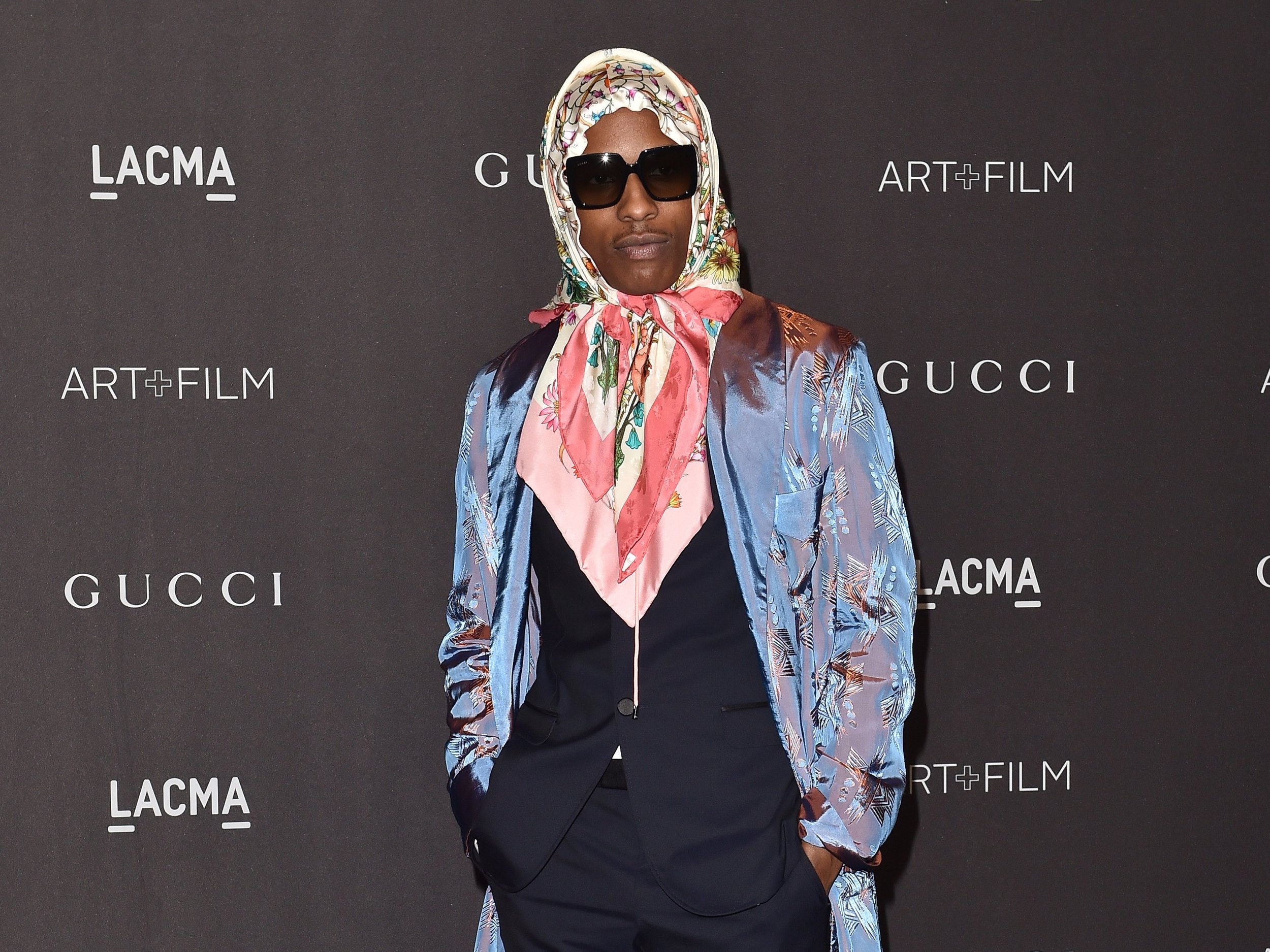 A$AP Rocky in Gucci.