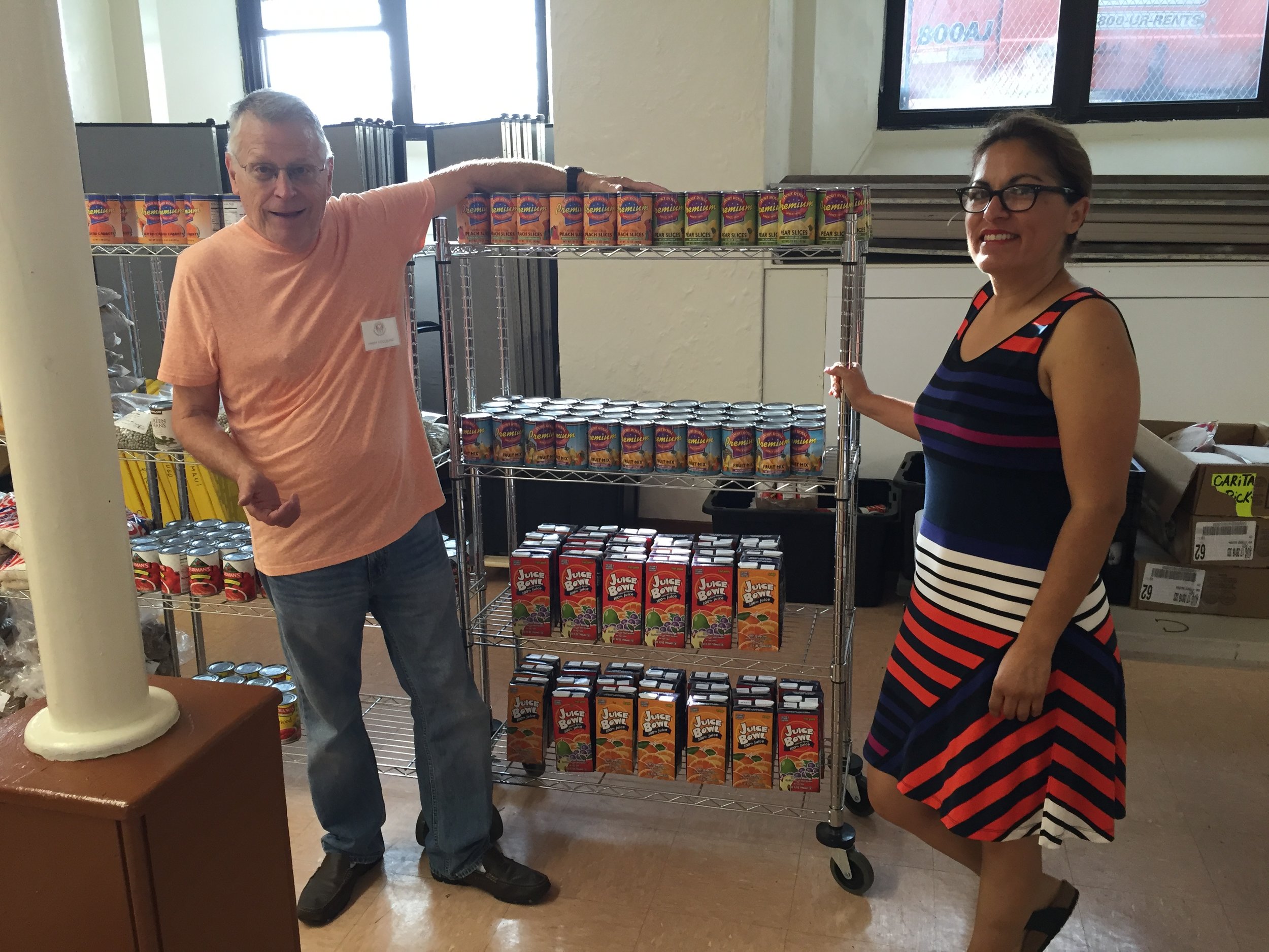 Sprague Energy donated canned fruit