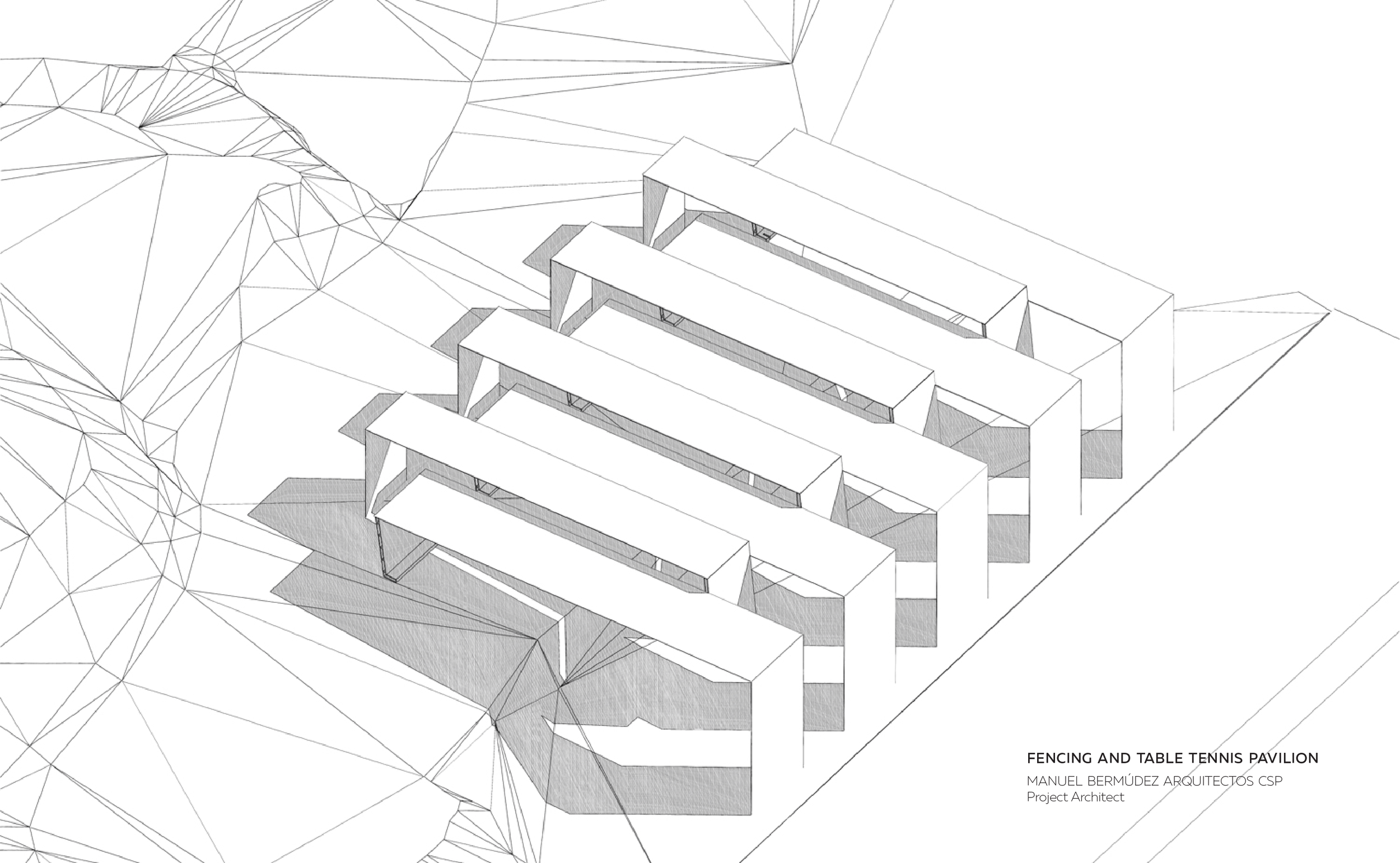 Project Architect | Fencing and Table Tennis Pavilion | Manuel Bermúdez Arquitecto csp