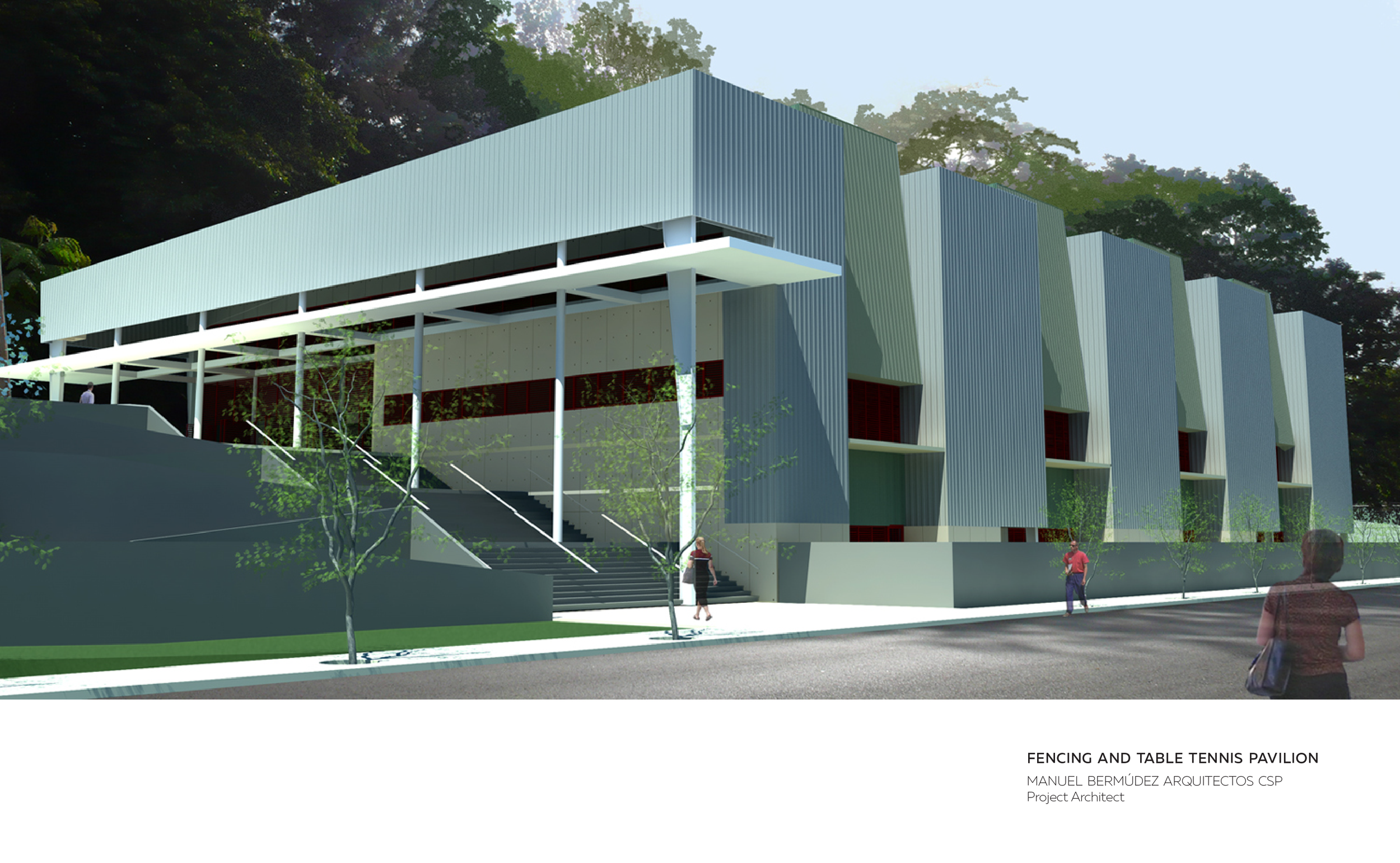 Project Architect | Fencing and Table Tennis Pavilion | Manuel Bermúdez Arquitecto csp
