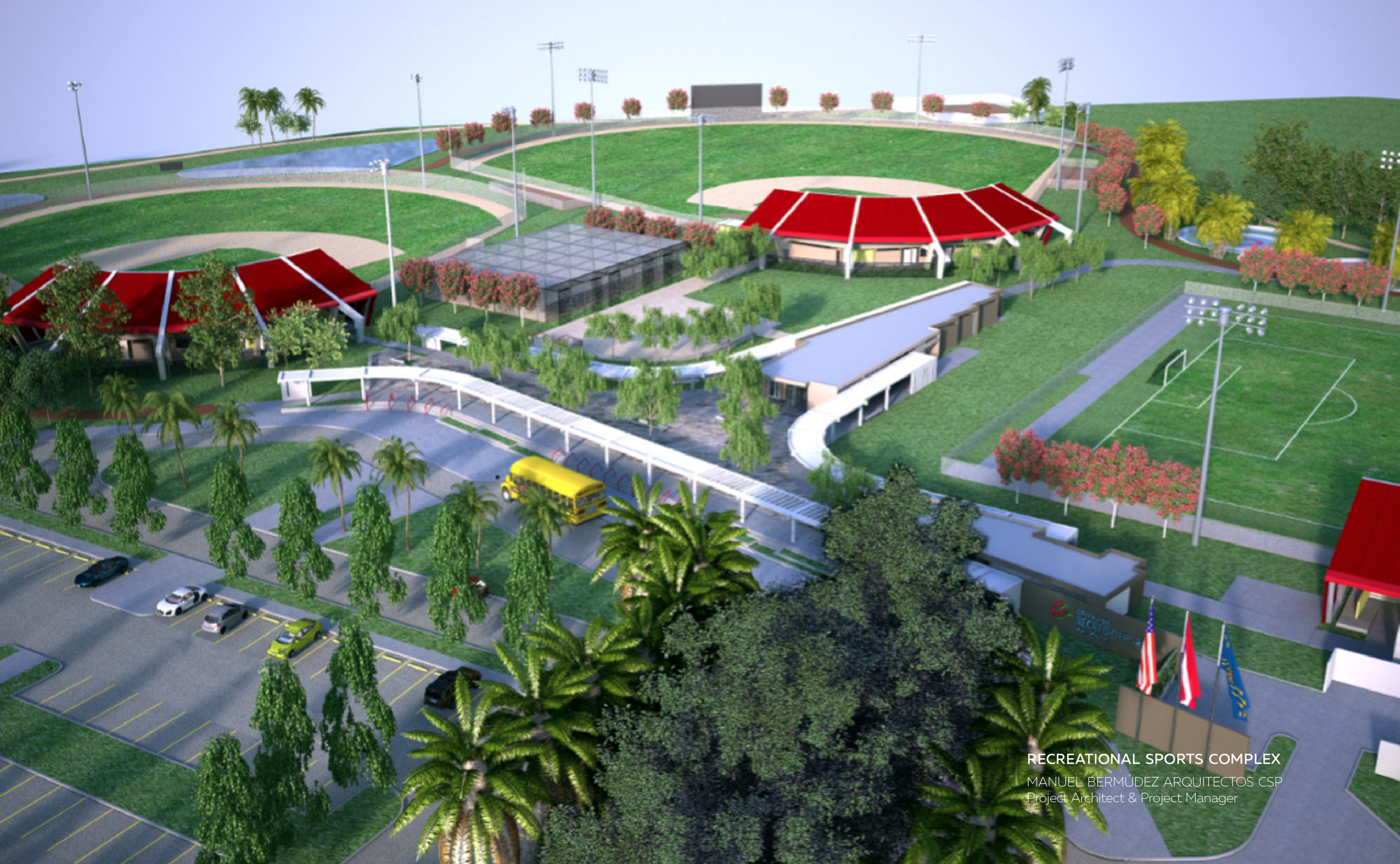 Project Architect & Project Manager | Sports & Recreational Complex | Manuel Bermúdez Arquitecto csp
