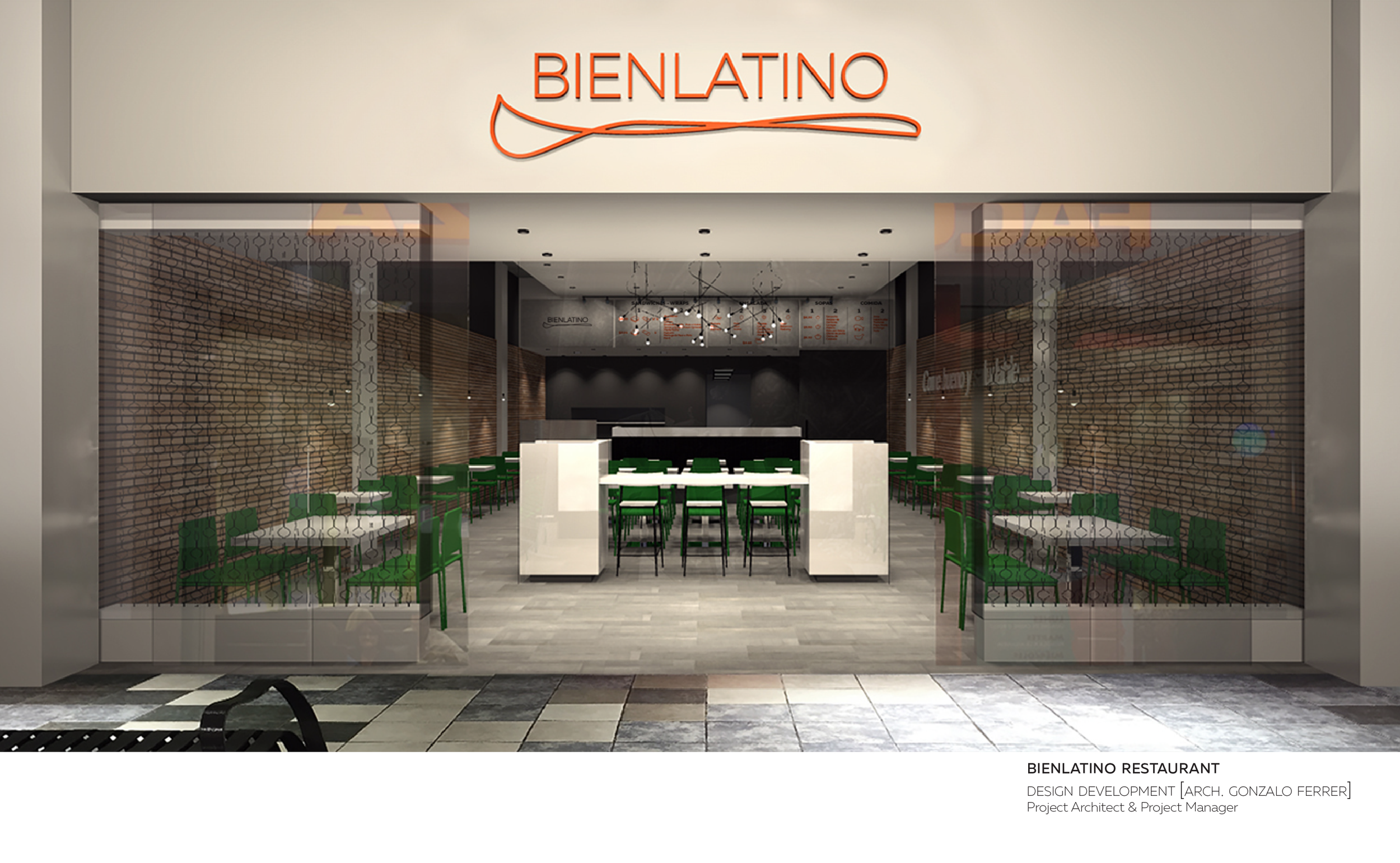 Project Architect | Bienlatino Restaurant | Design Development