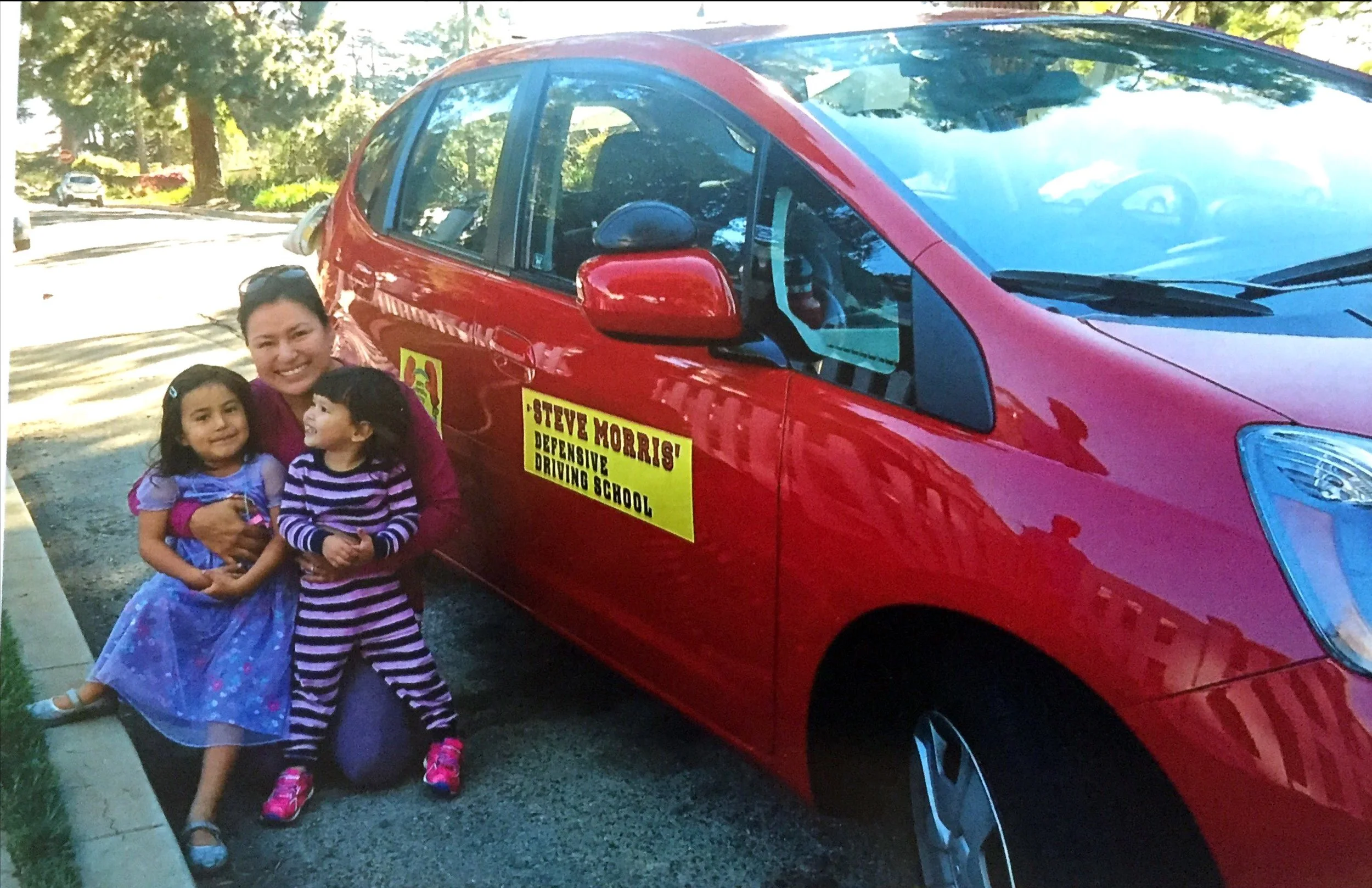 Veronica now has her license and can take her kids to school and back!