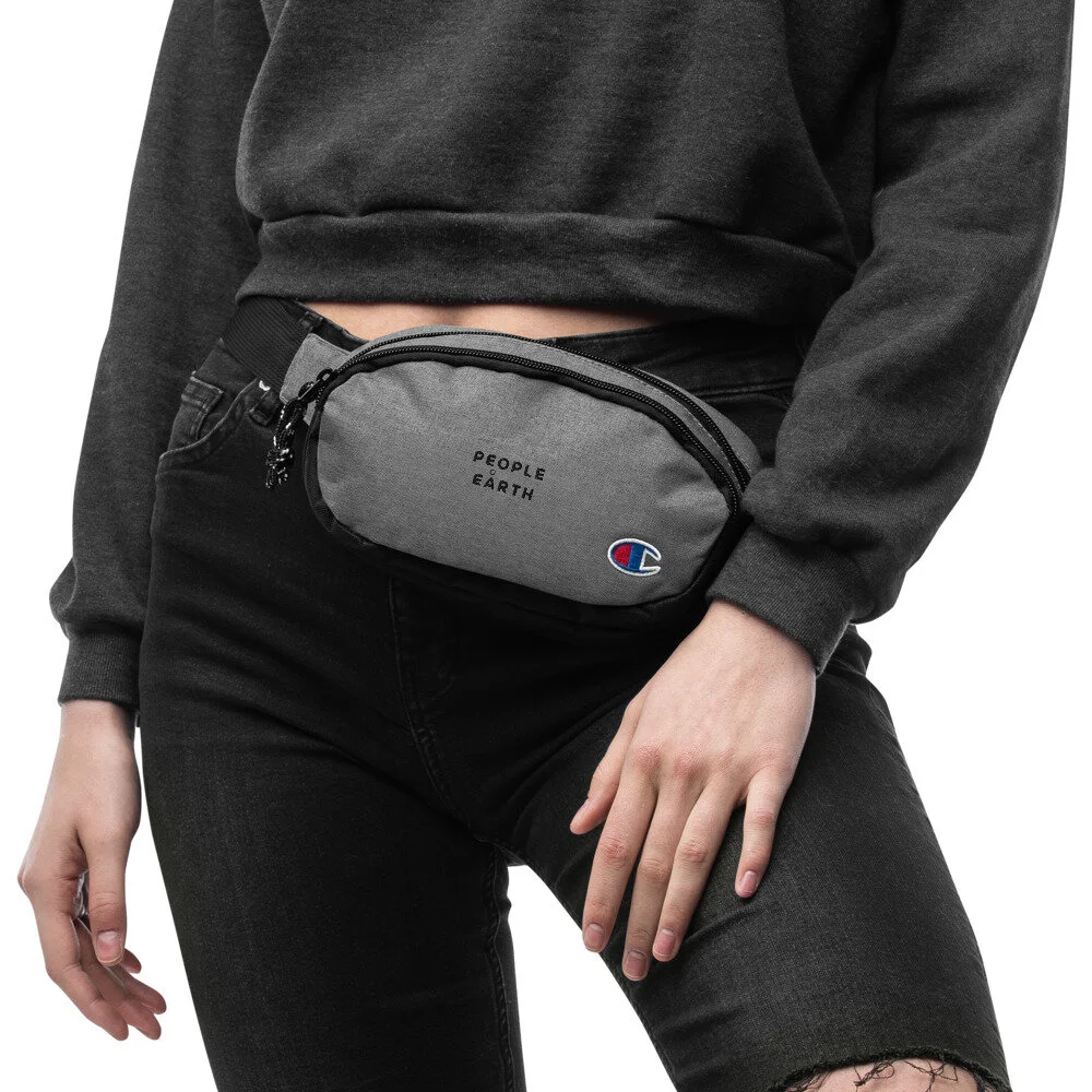 champion logo fanny pack