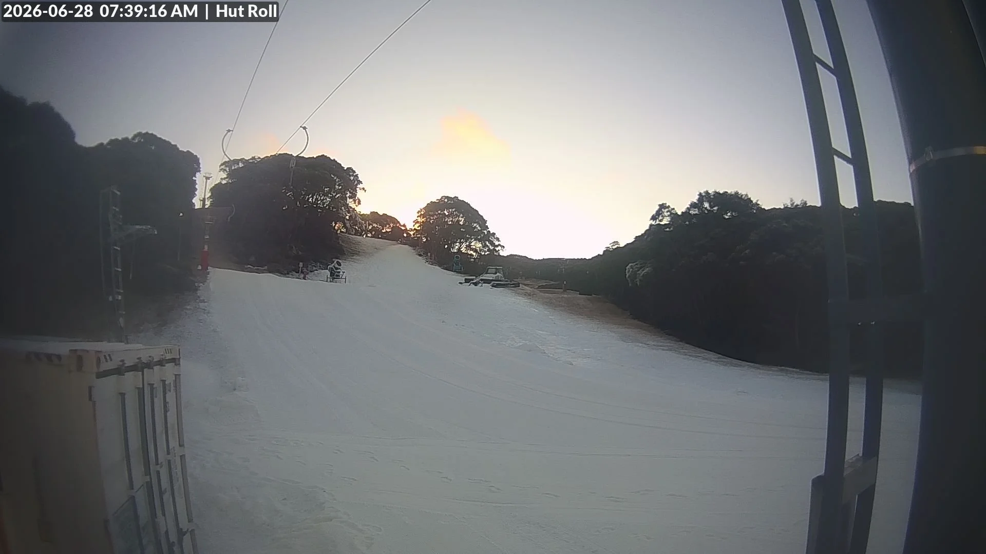 SNOW GUNS FIRING