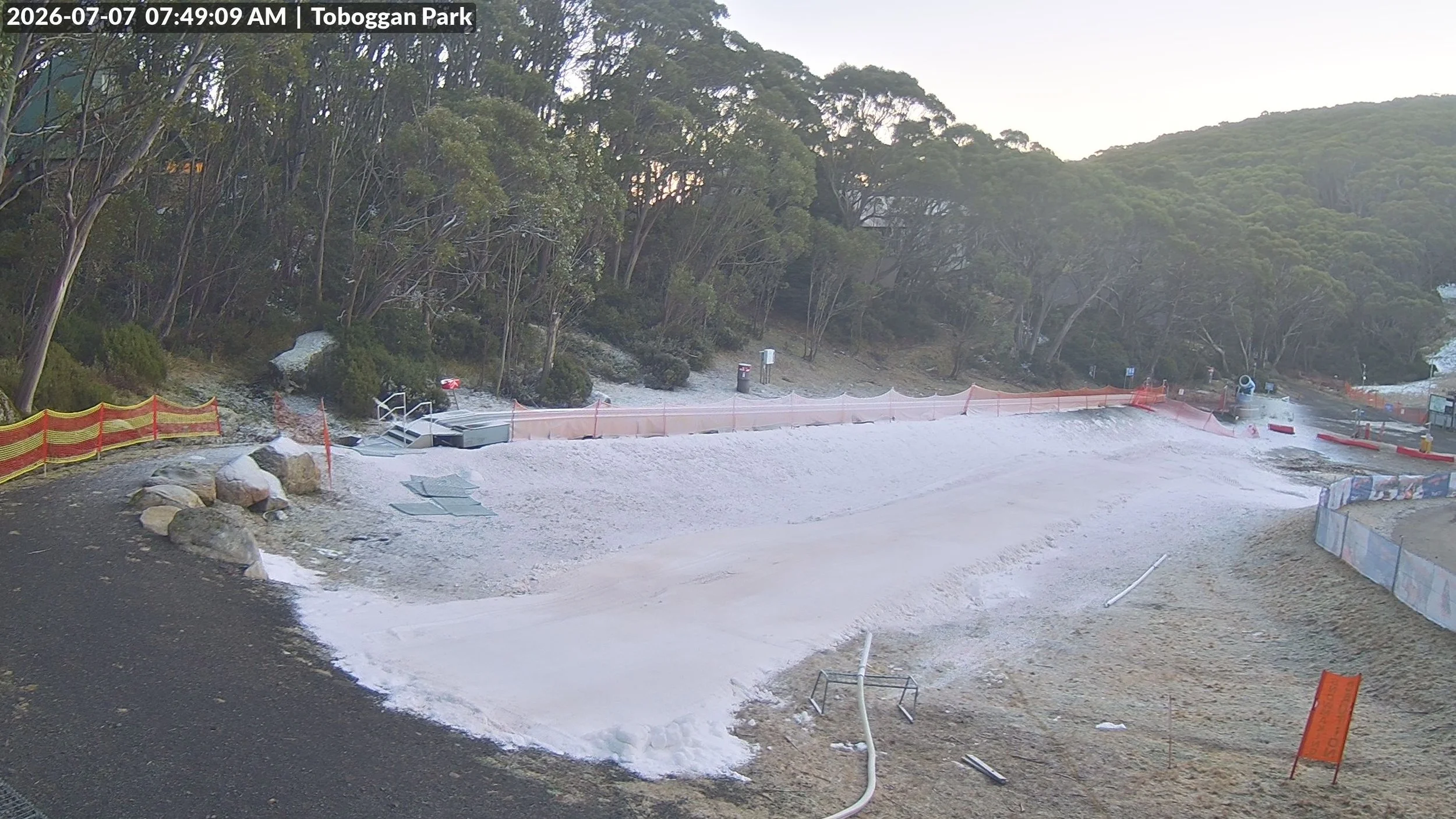SNOW GUNS FIRED OVERNIGHT