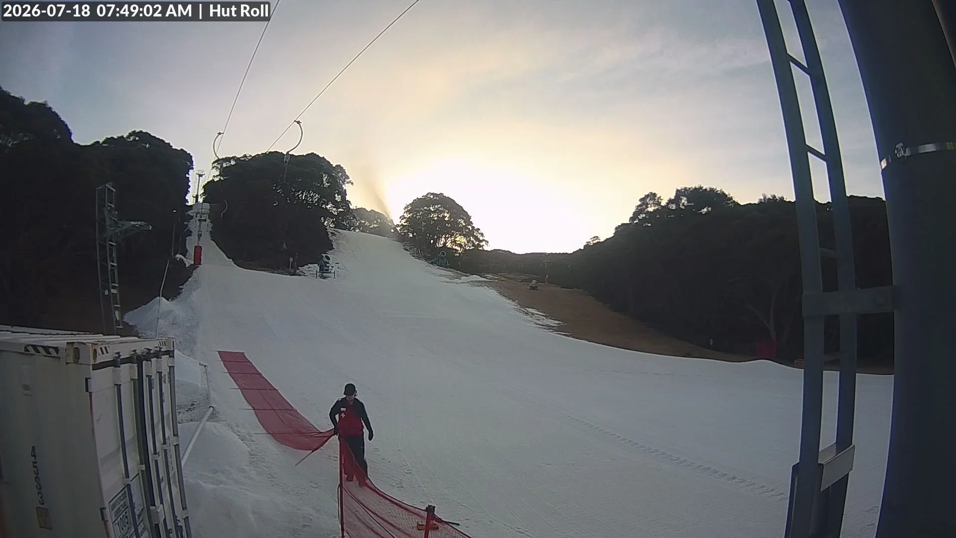 Snow guns activated