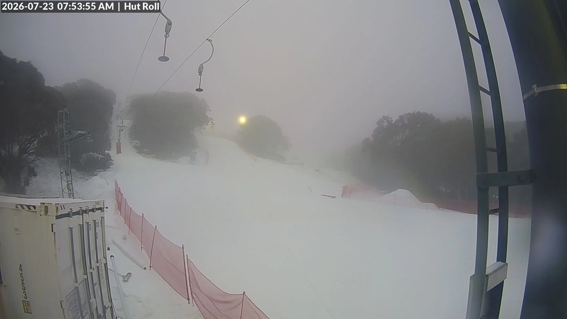 Snowing