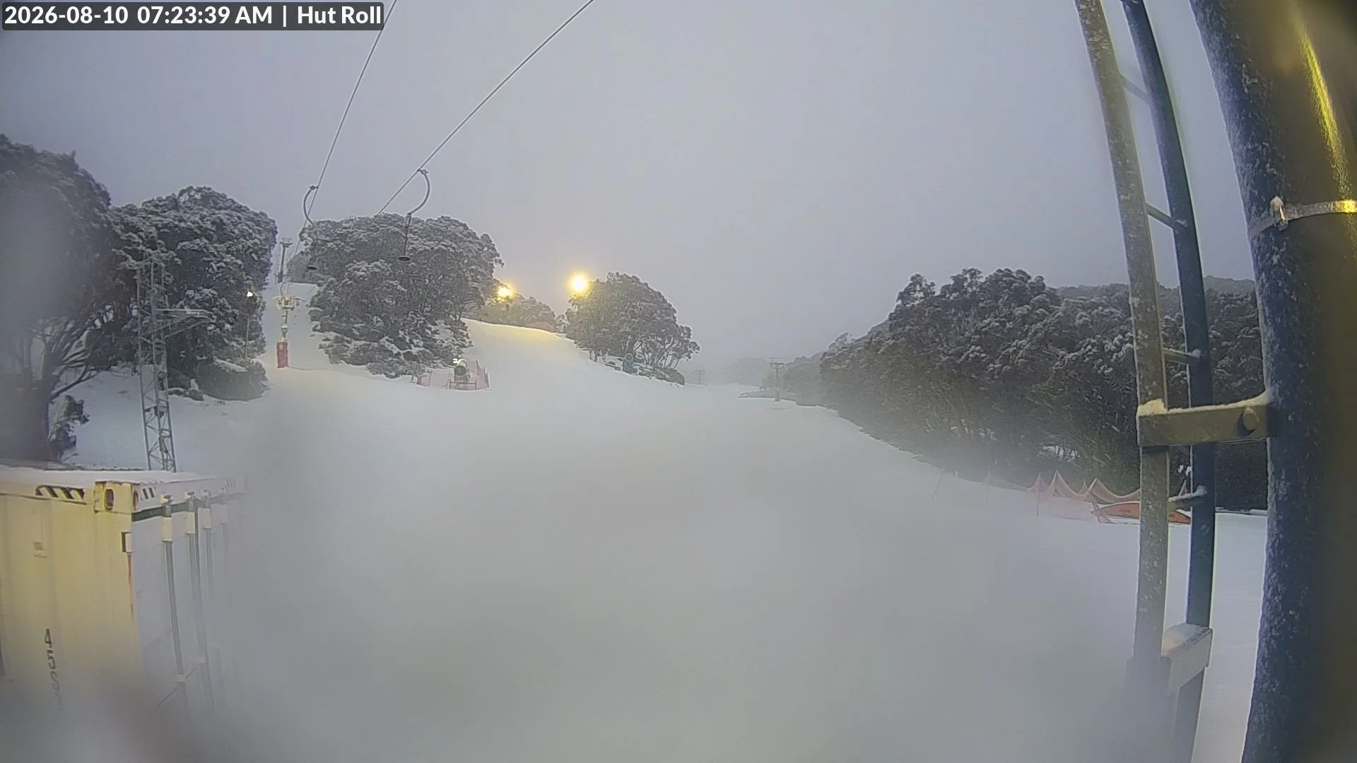 SNOWING AT TIME OF REPORT