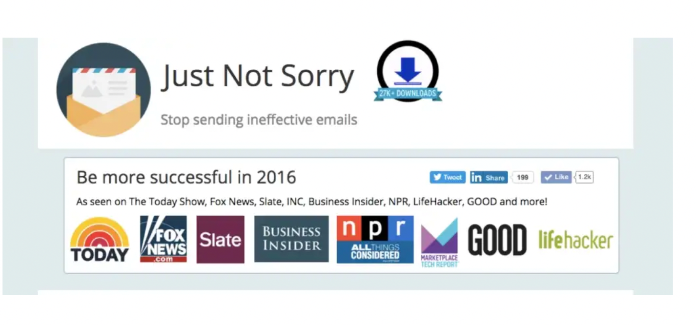 Lean Case Study: Just Not Sorry