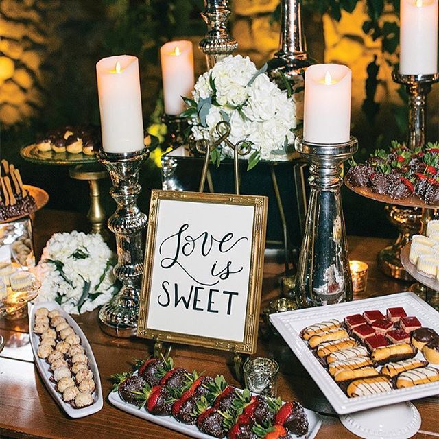 This BEAUTIFUL summer wedding was just featured in @bostonmagazine. All the 😍 for wedding dessert bars! #LoveisSWEET 📷: @zevfisherphotography