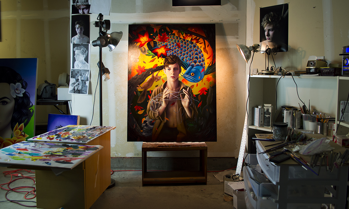 Ryan Martin's studio
