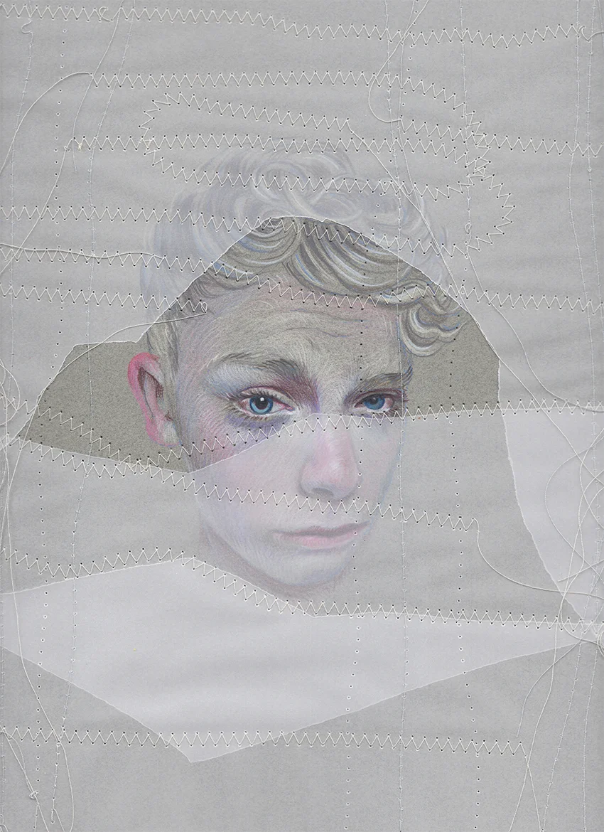 Sewn in White
